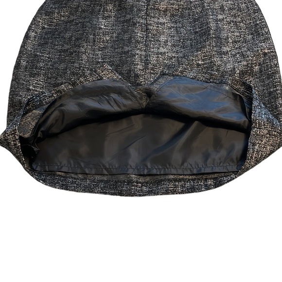 Michel Studio Collection Black & Silver Cocktail Pencil Skirt - Size 2X - Picture 6 of 12
